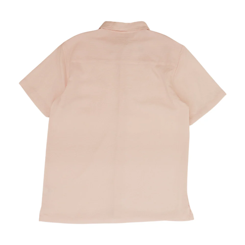 Pink Solid Short Sleeve Button Down - Image 2
