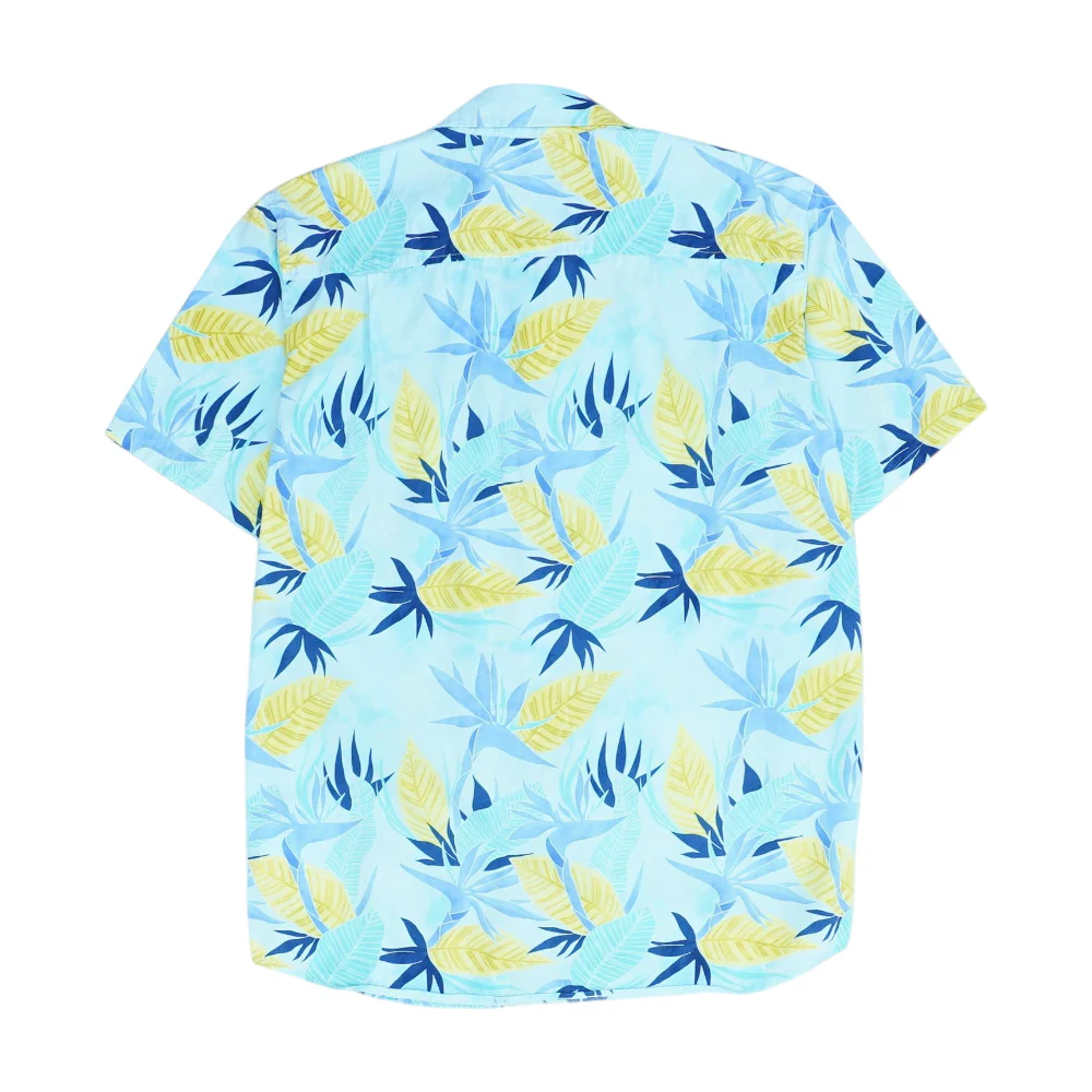 Blue Print Short Sleeve Button Down - Image 2
