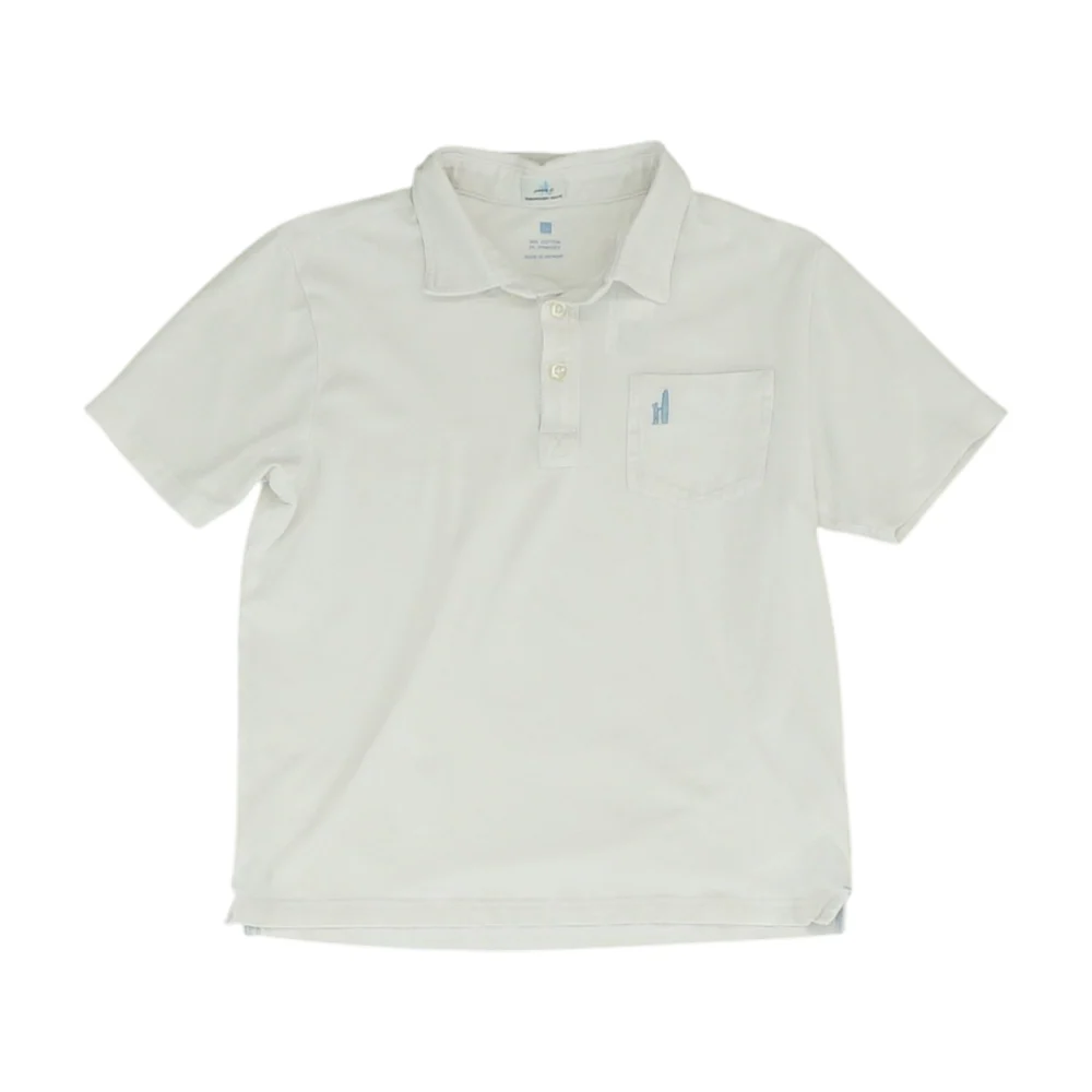 White Short Sleeve Polo