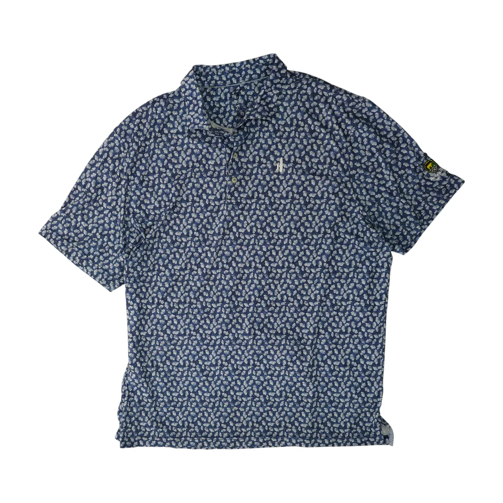 Blue Print Short Sleeve Polo