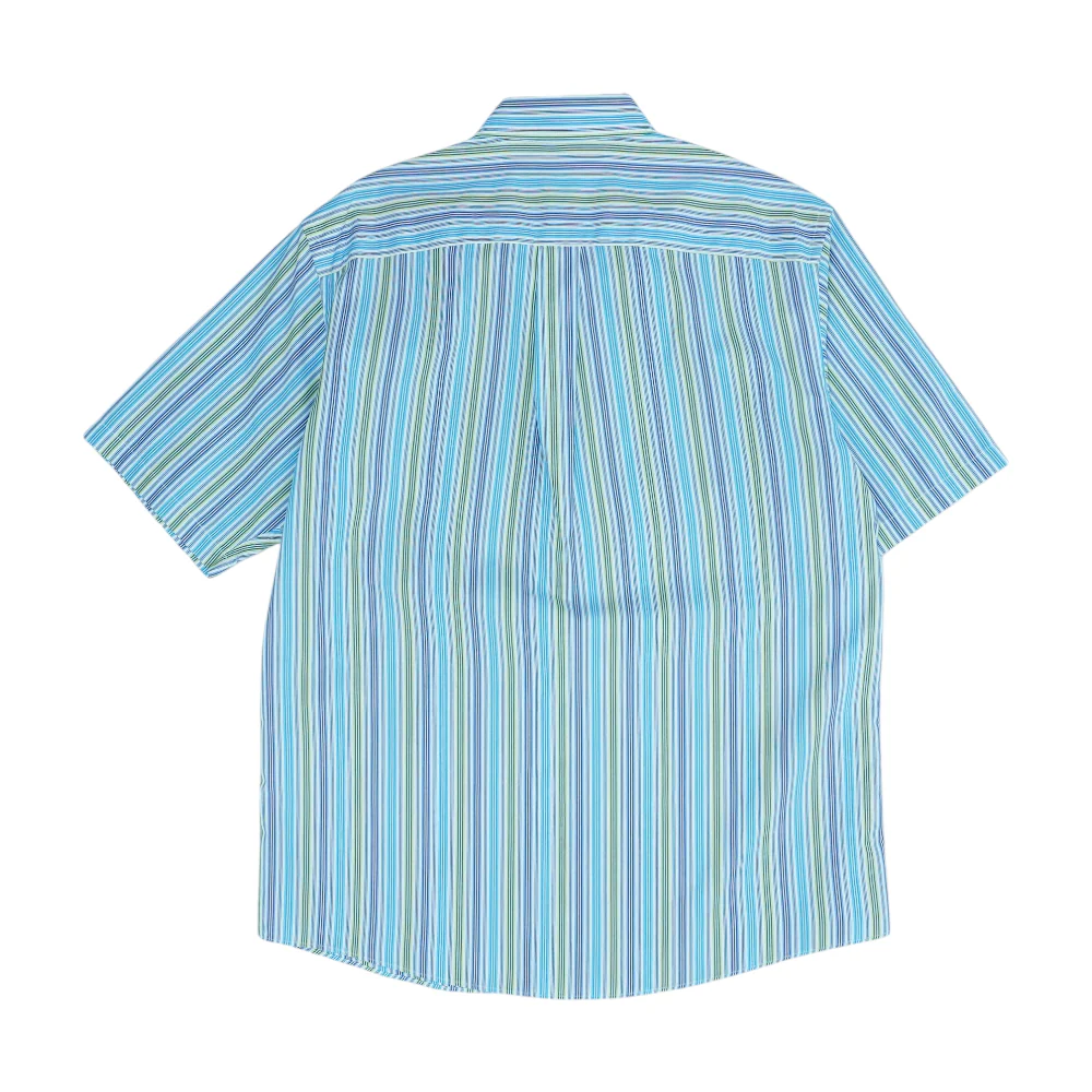 White Striped Short Sleeve Button Down - Image 2
