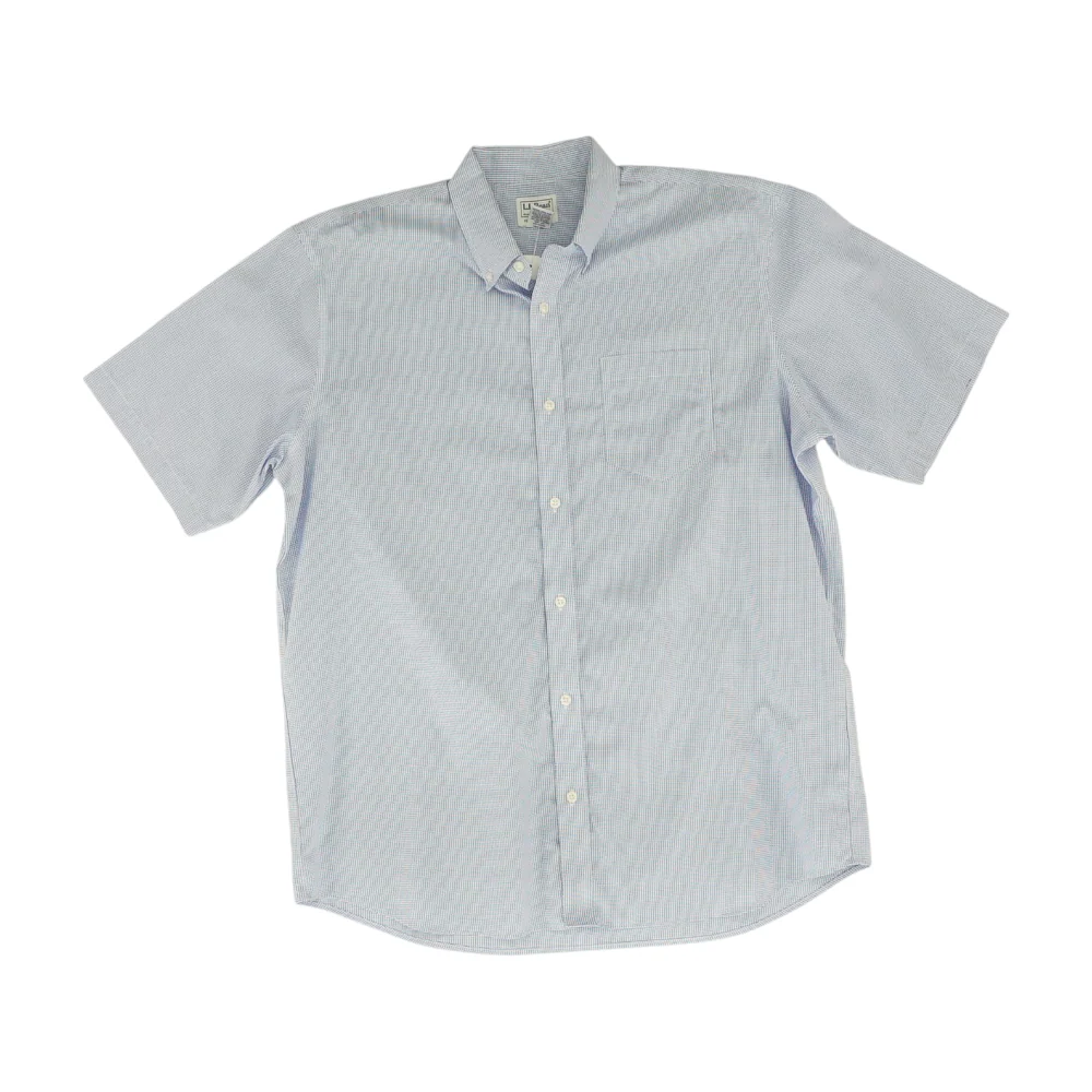Blue Check Short Sleeve Button Down