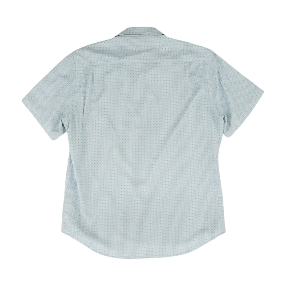 Blue Abstract Short Sleeve Button Down - Image 2