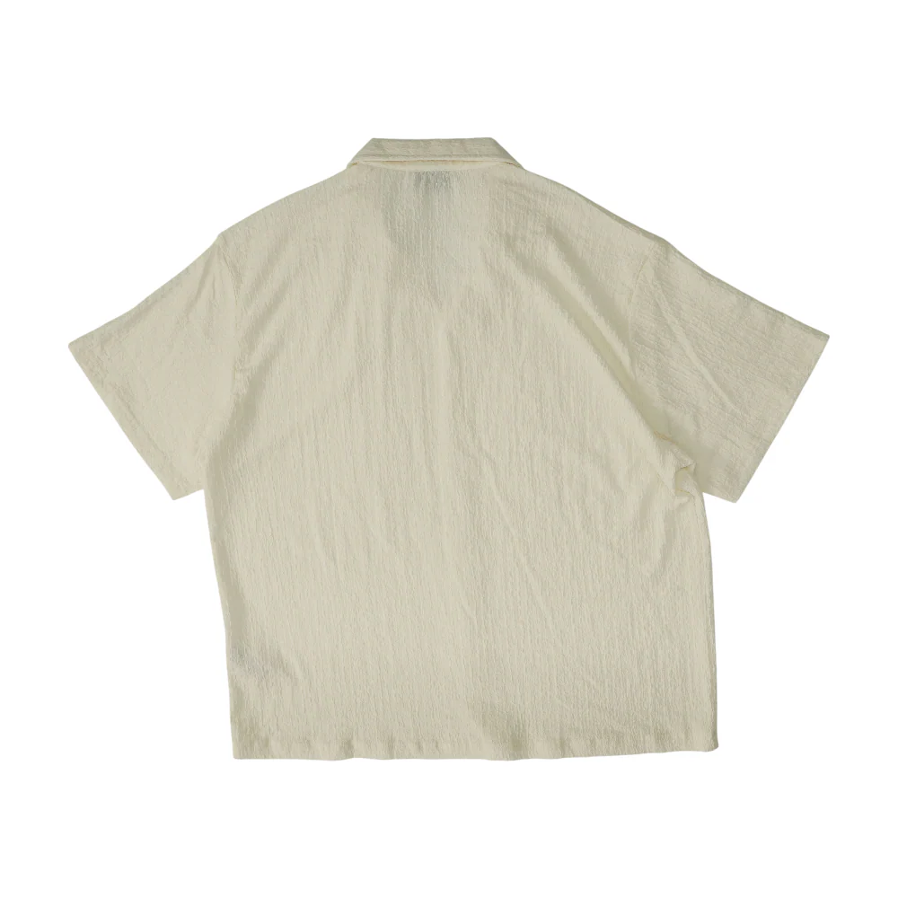 Ivory Solid Short Sleeve Button Down - Image 2