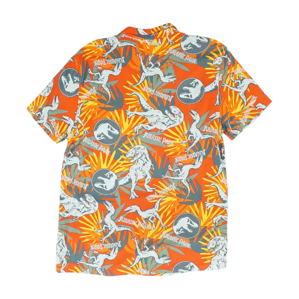 Red Graphic Short Sleeve Button Down - Image 2