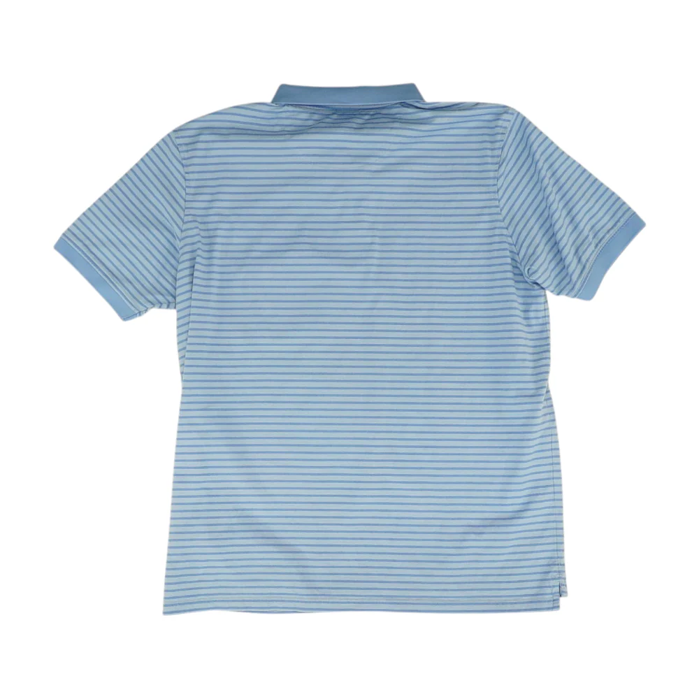 Blue Striped Short Sleeve Polo - Image 2
