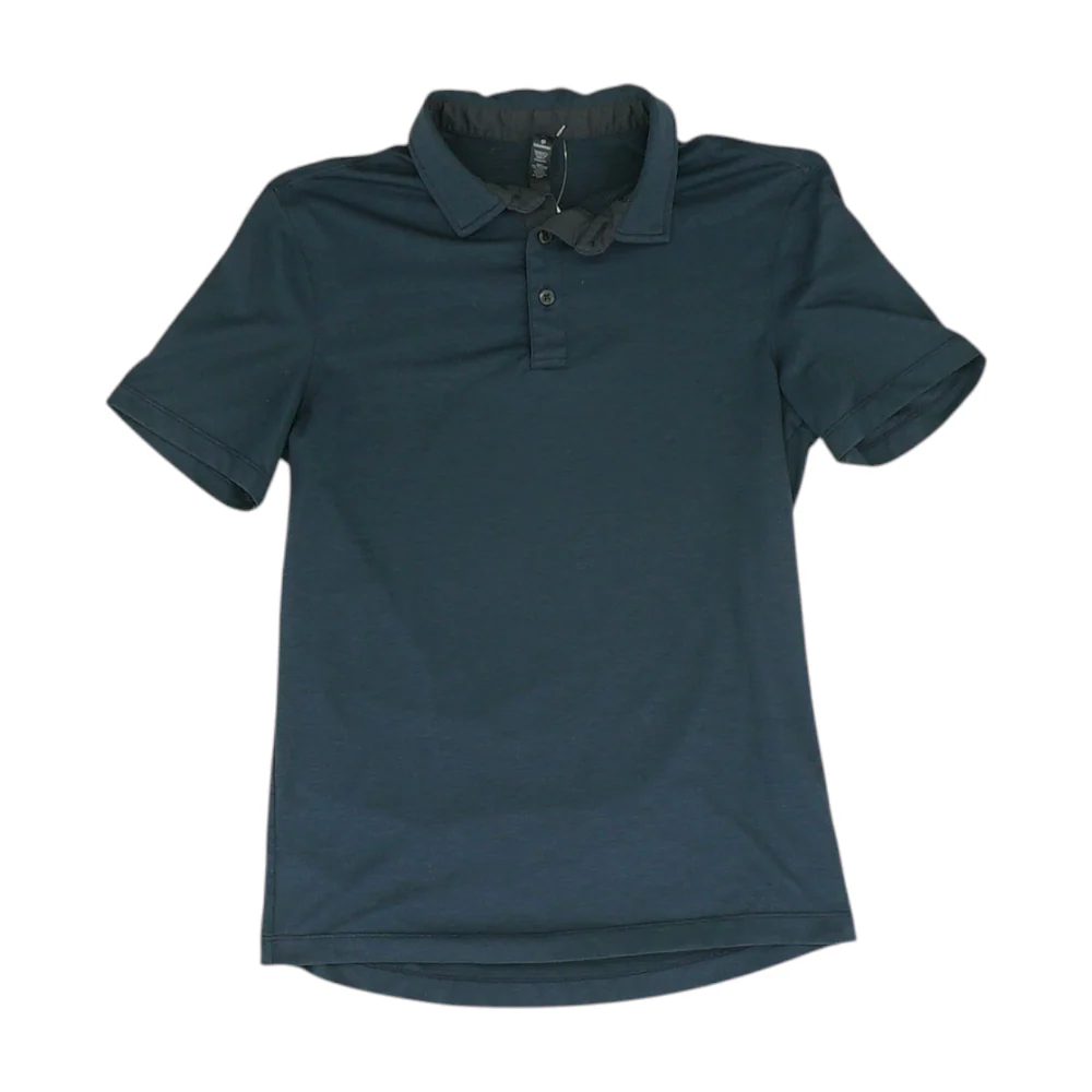 Navy Solid Short Sleeve Polo