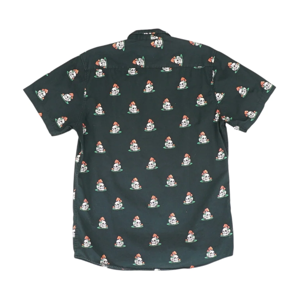 Black Graphic Short Sleeve Button Down - Image 2