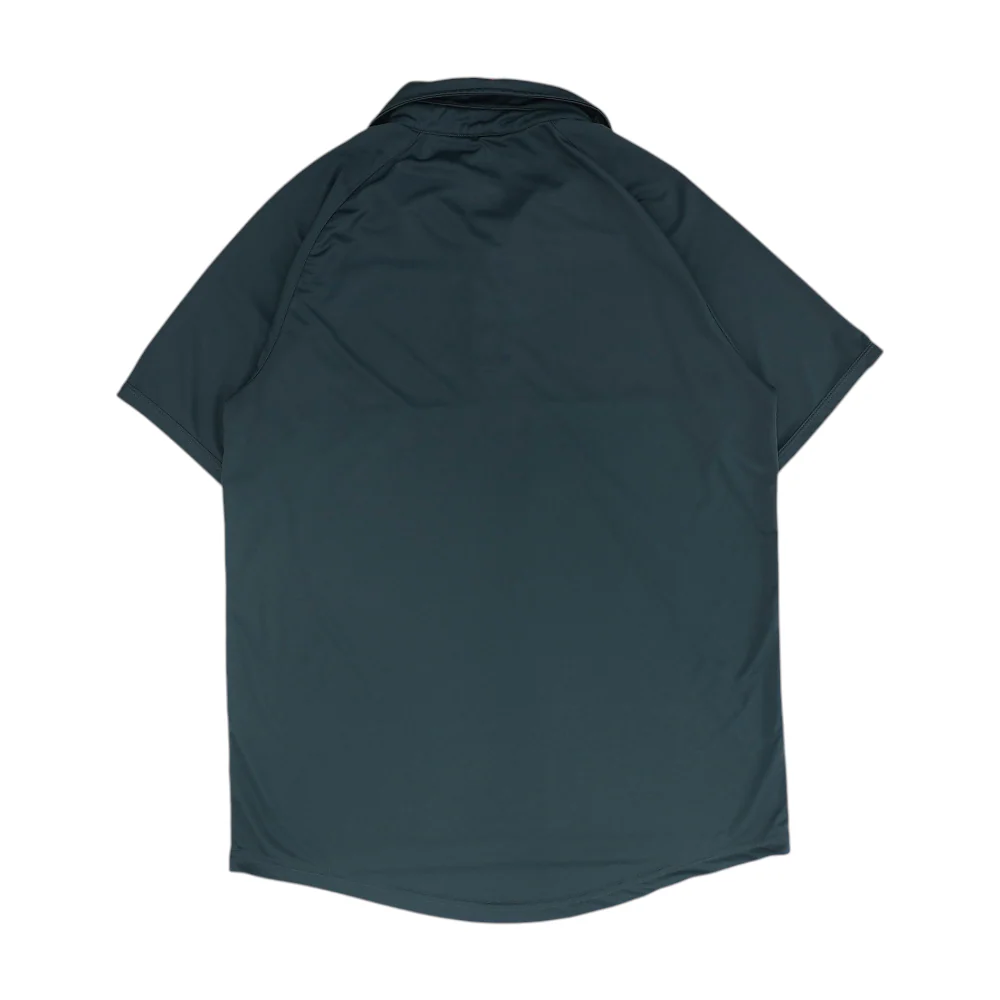 Gray Solid Short Sleeve Polo - Image 2