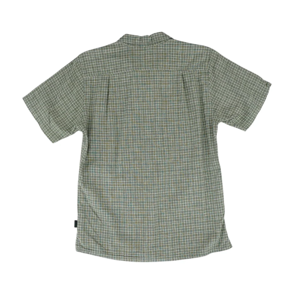 Green Plaid Short Sleeve Button Down - Image 2