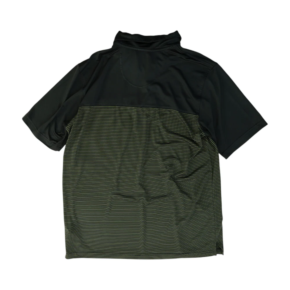Black Striped Short Sleeve Polo - Image 2
