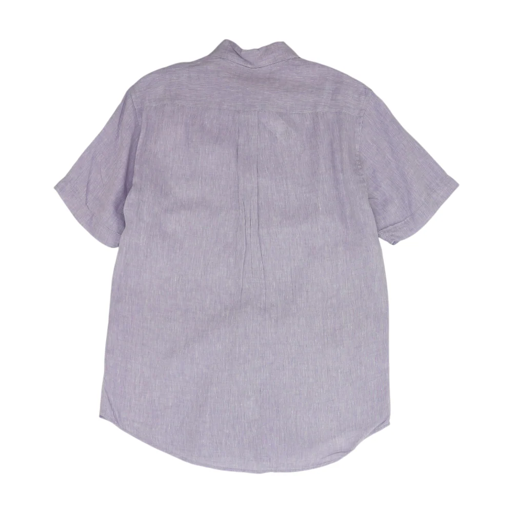 Lavender Solid Short Sleeve Button Down - Image 2