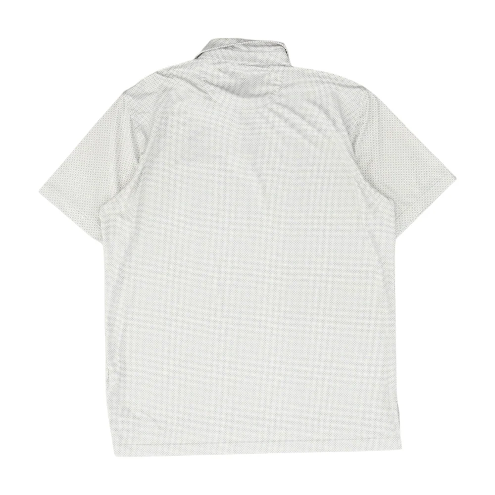 Gray Abstract Short Sleeve Polo - Image 2