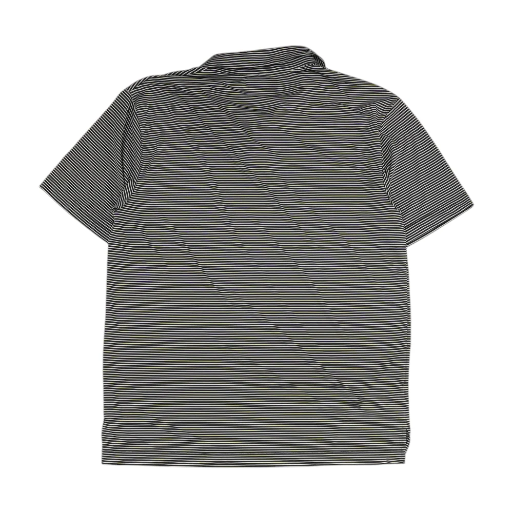 Black Striped Short Sleeve Polo - Image 2