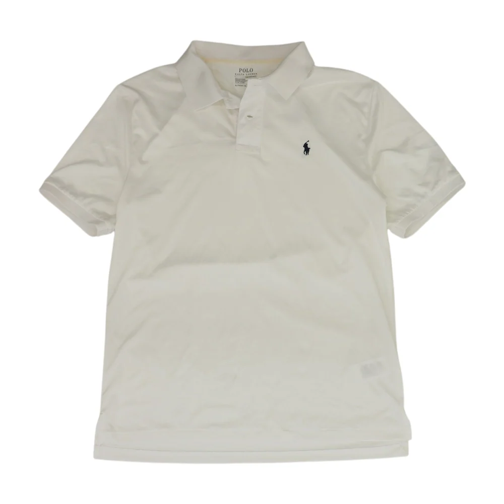 White Solid Short Sleeve Polo