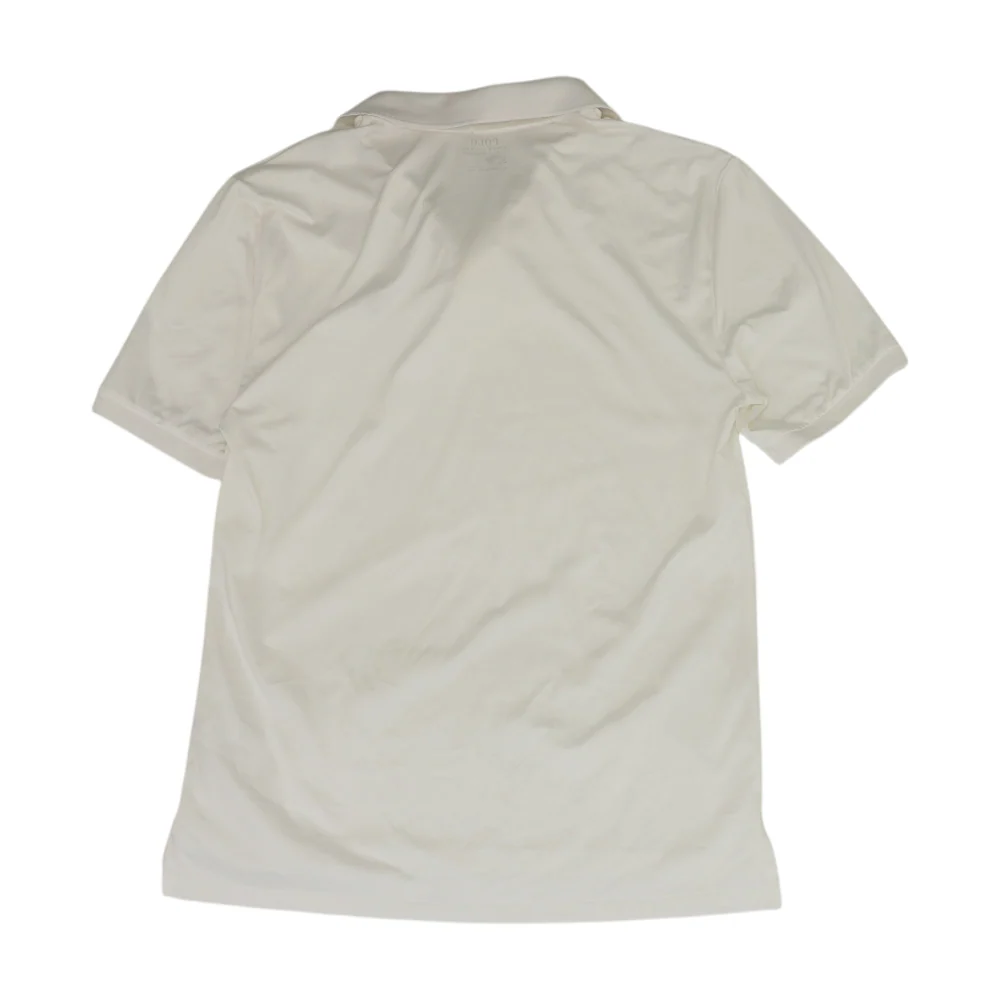 White Solid Short Sleeve Polo - Image 2