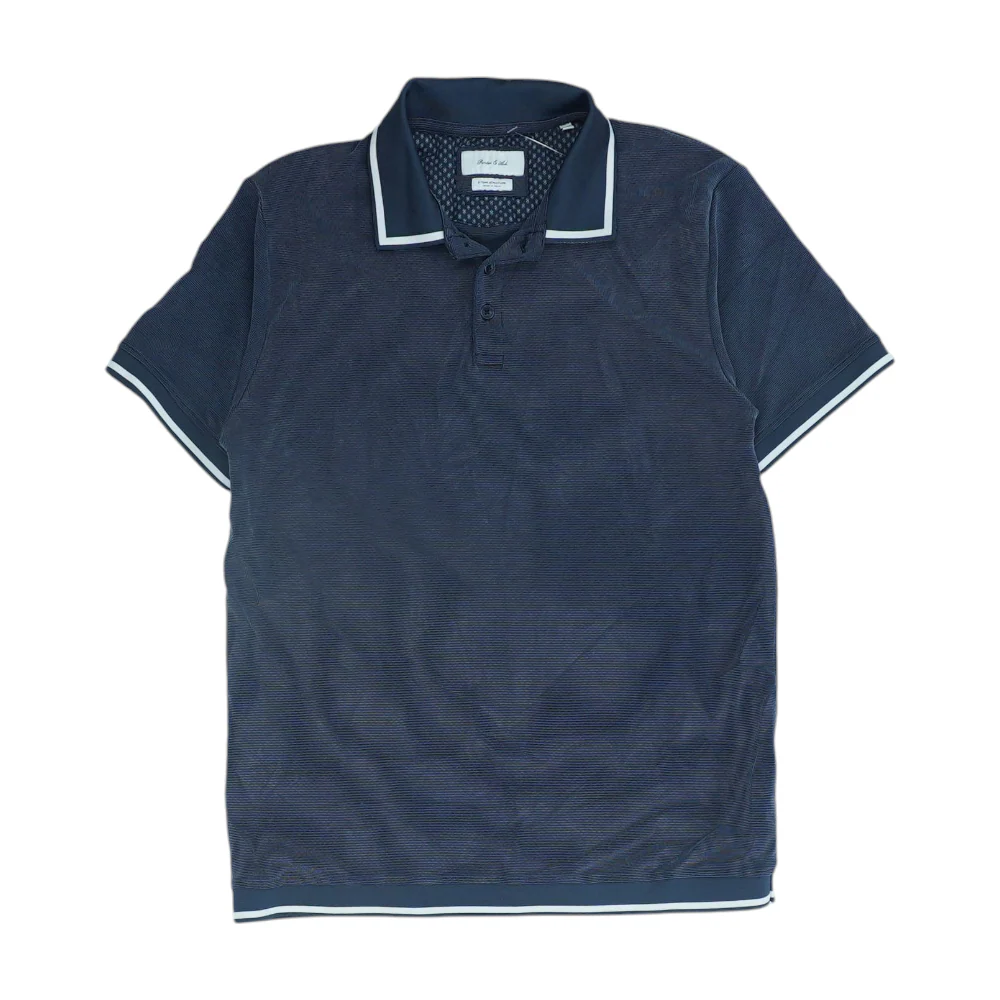 Navy Solid Short Sleeve Polo