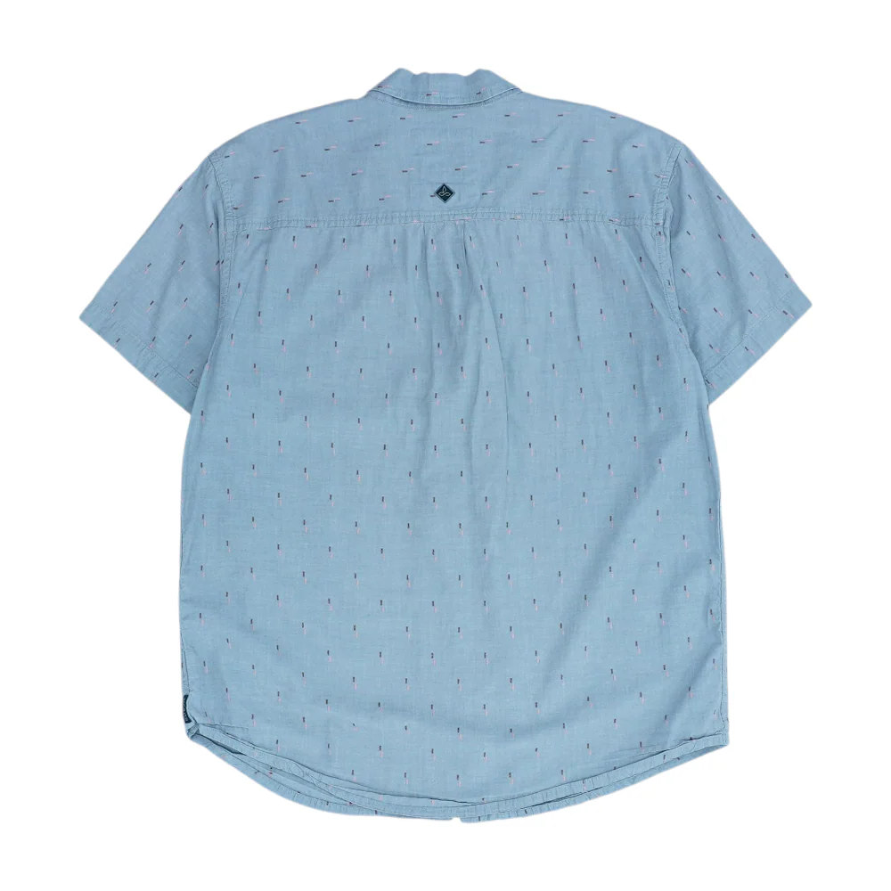 Gray Print Short Sleeve Button Down - Image 2