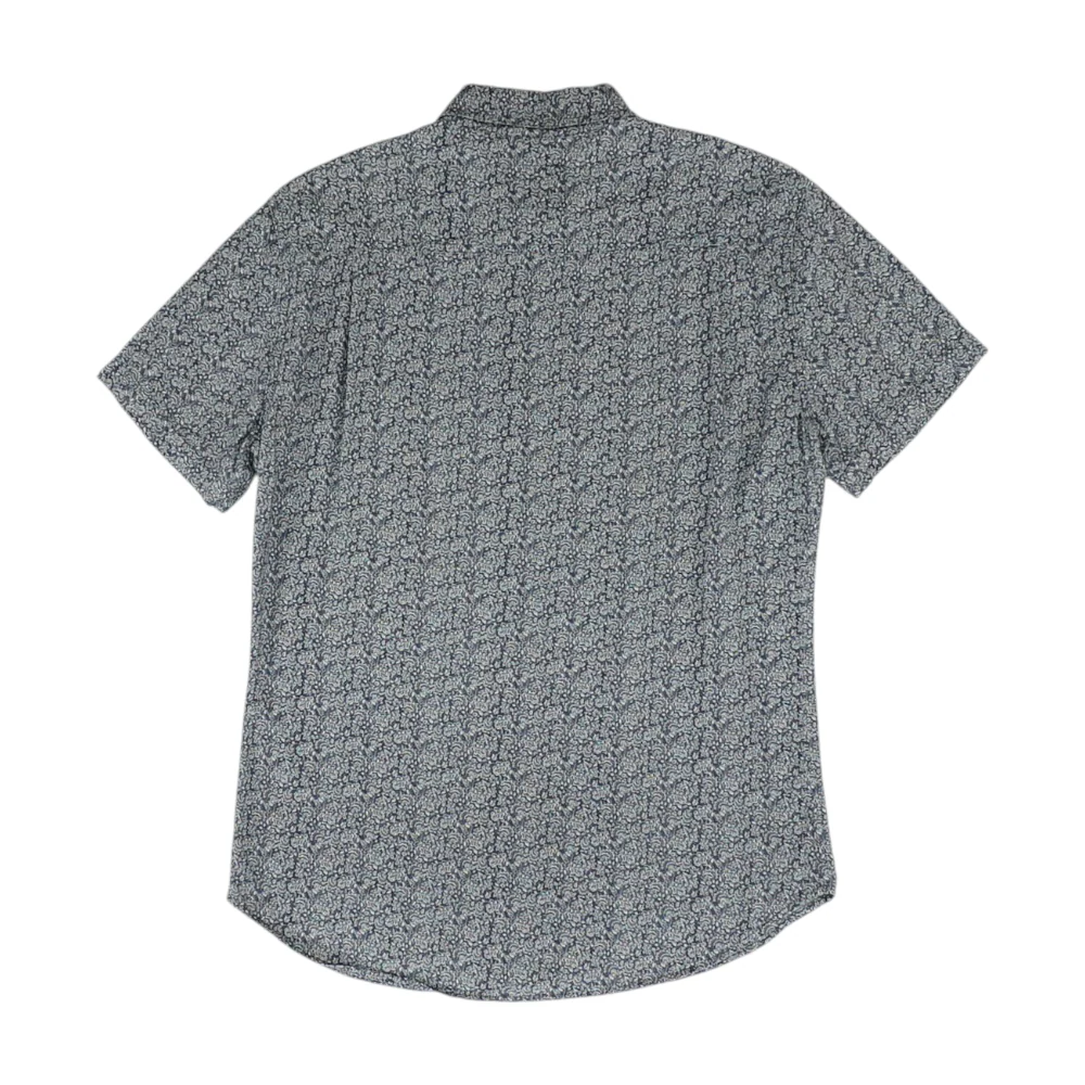 Navy Floral Short Sleeve Button Down - Image 2