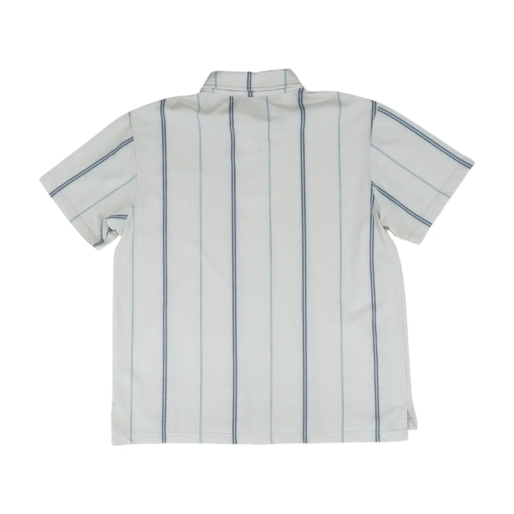 Ivory Striped Short Sleeve Polo - Image 2