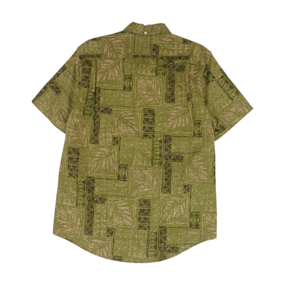 Green Print Short Sleeve Button Down - Image 2