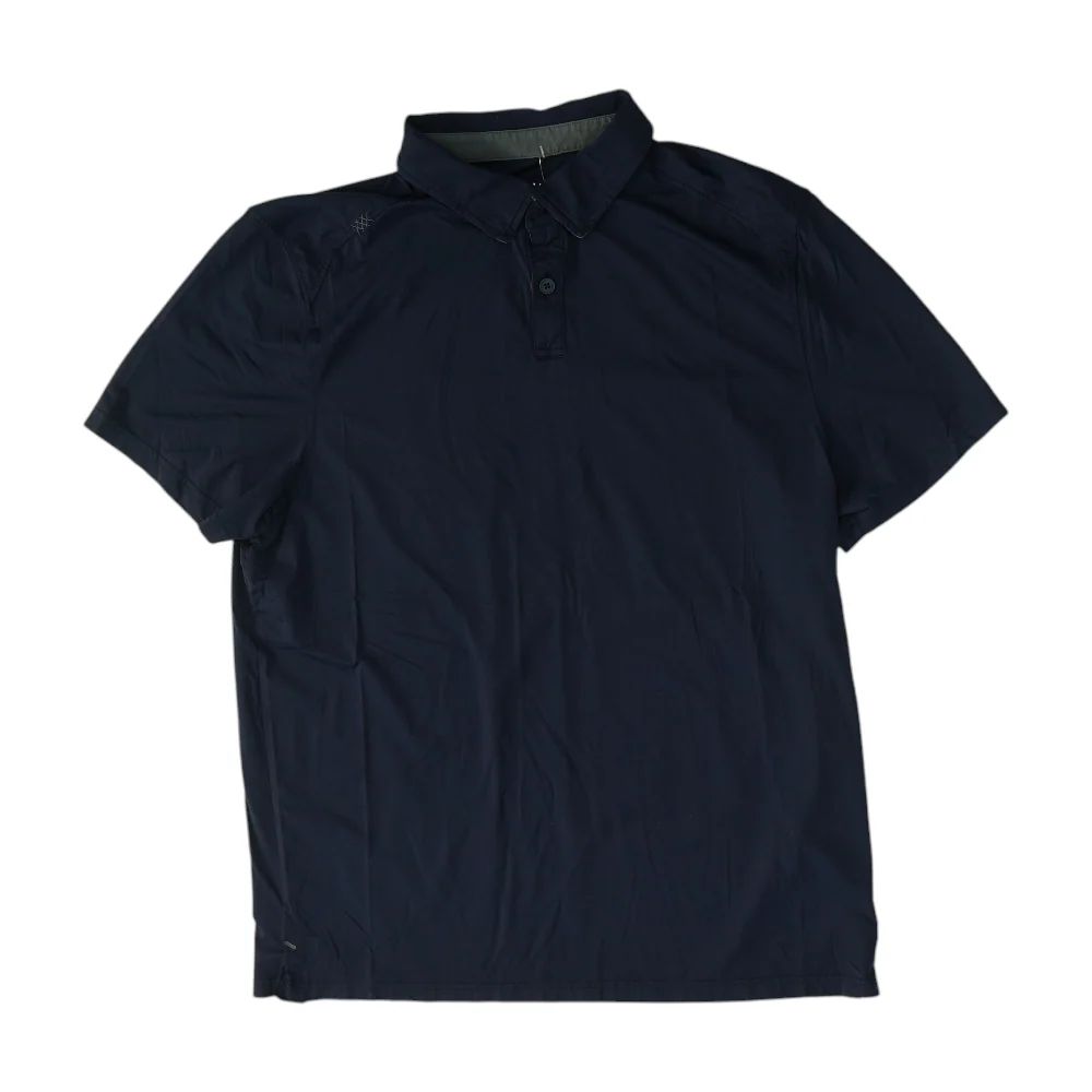 Navy Solid Short Sleeve Polo