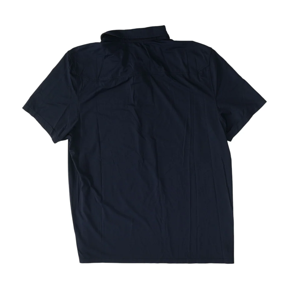 Navy Solid Short Sleeve Polo - Image 2