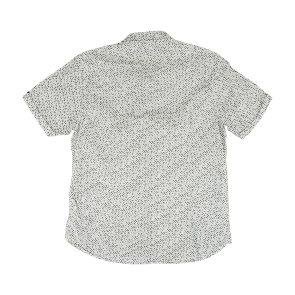 White Print Short Sleeve Button Down - Image 2