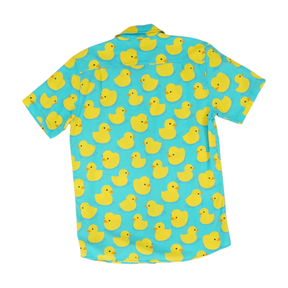 Blue Graphic Short Sleeve Button Down - Image 2