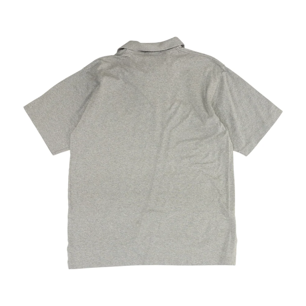 Gray Solid Short Sleeve Polo - Image 2