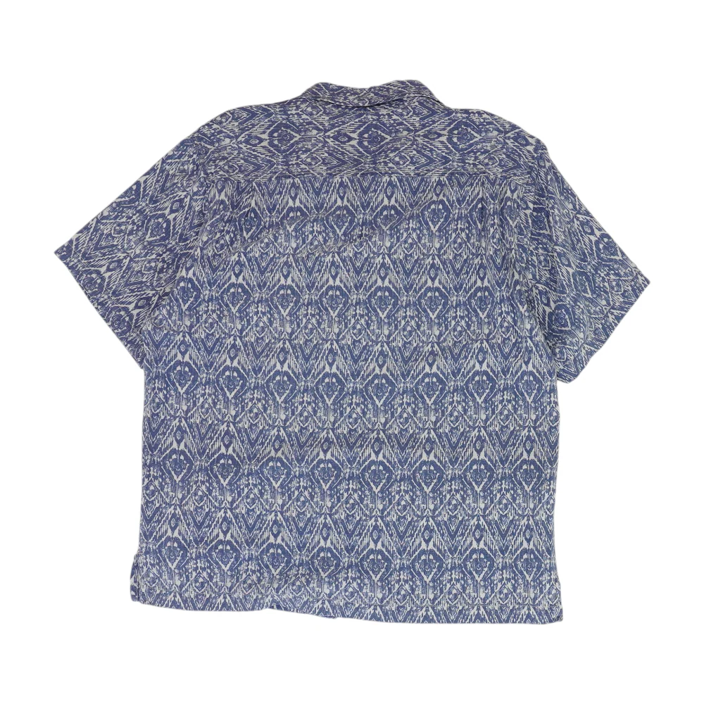 Blue Print Short Sleeve Button Down - Image 2