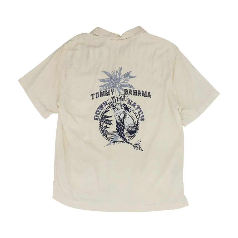 Cream Solid Short Sleeve Button Down - Image 2