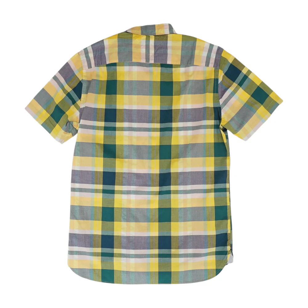 Yellow Plaid Short Sleeve Button Down - Image 2