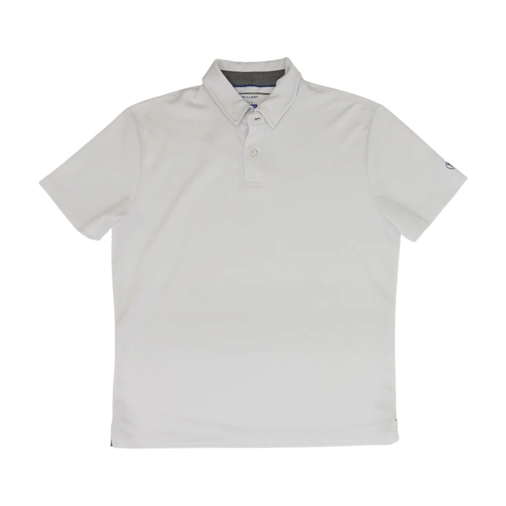 White Solid Short Sleeve Polo