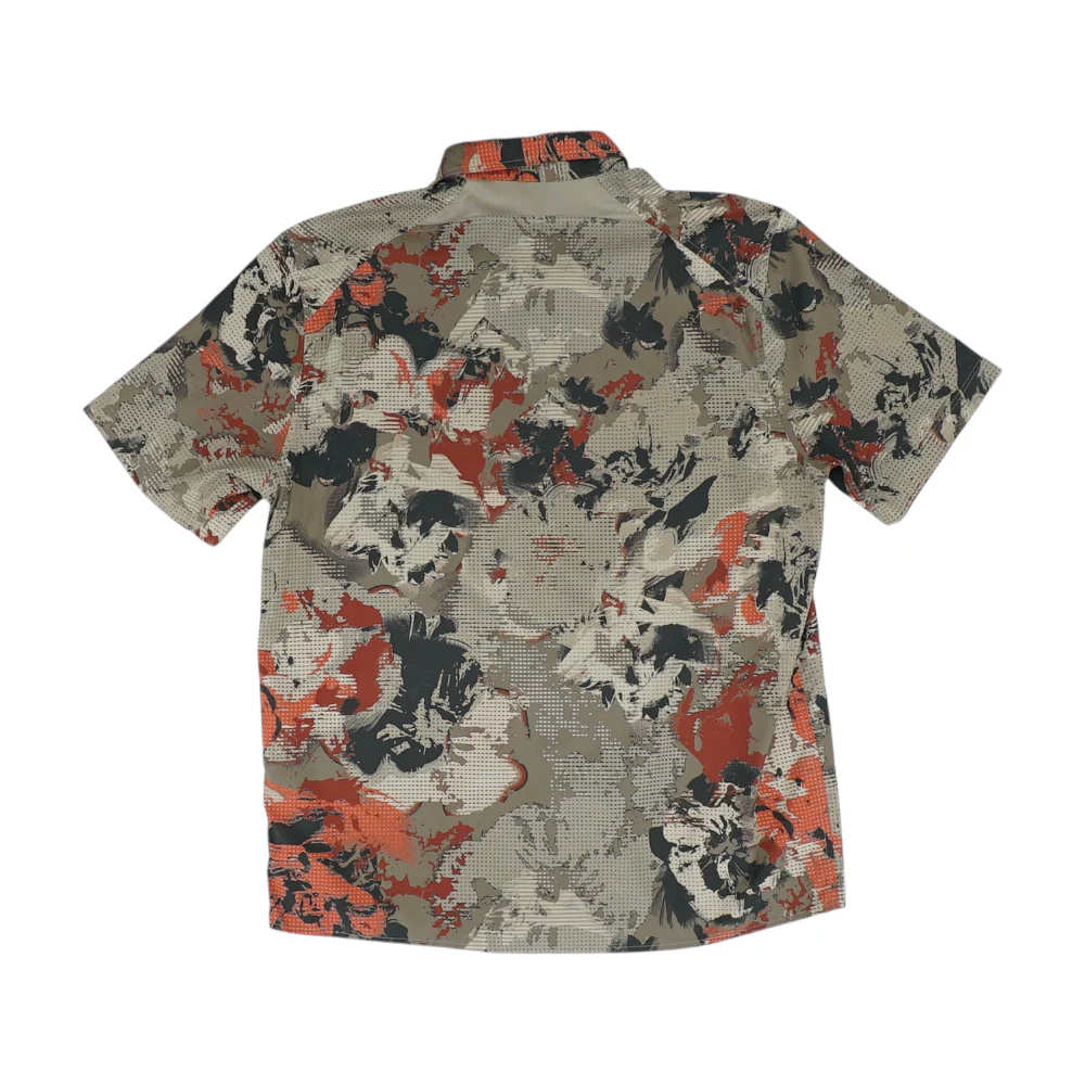 Brown Graphic Short Sleeve Button Down - Image 2