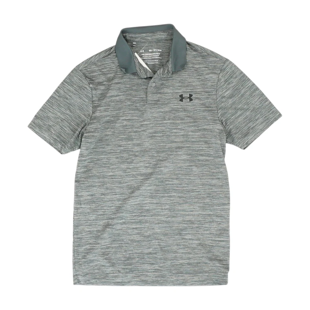 Gray Abstract Short Sleeve Polo