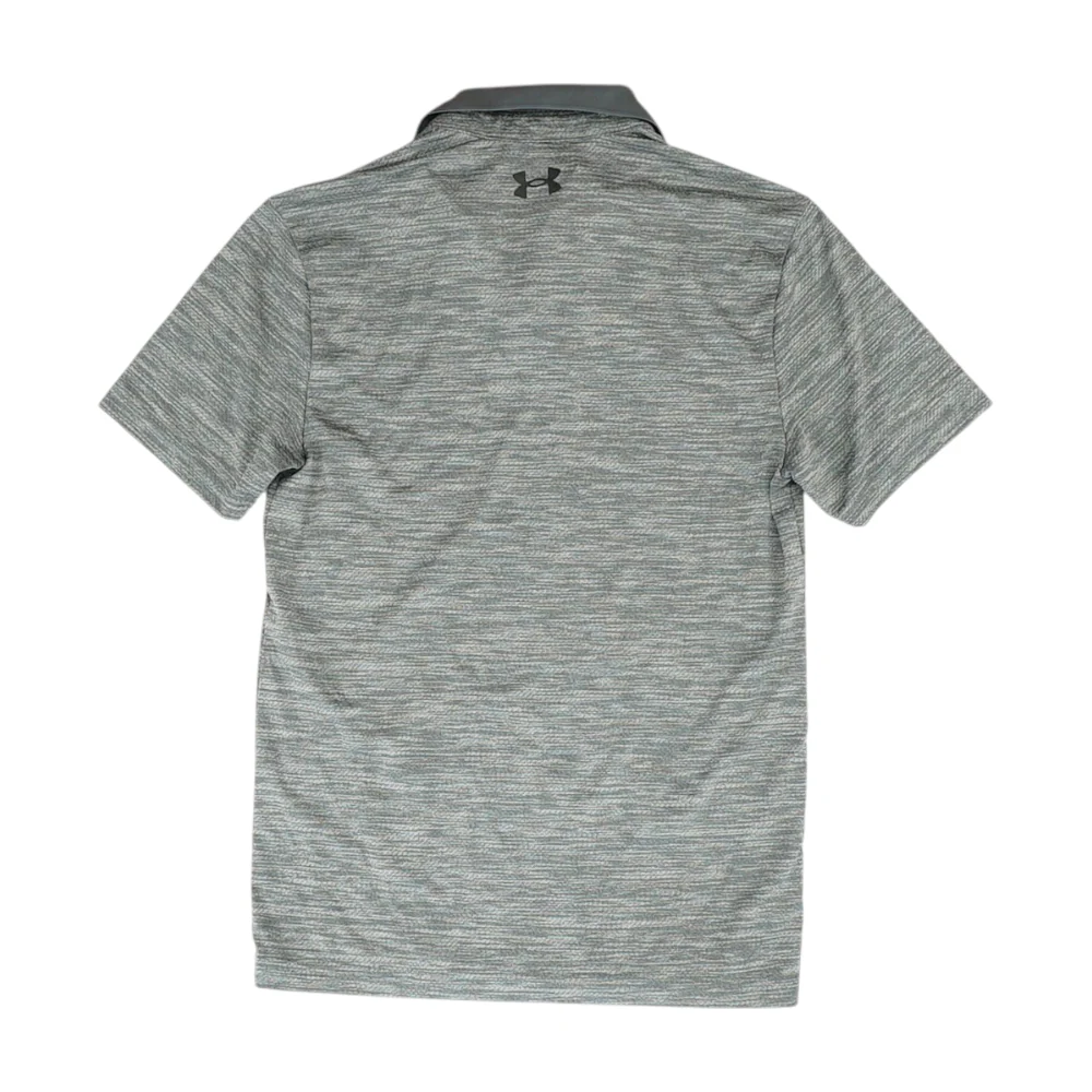 Gray Abstract Short Sleeve Polo - Image 2