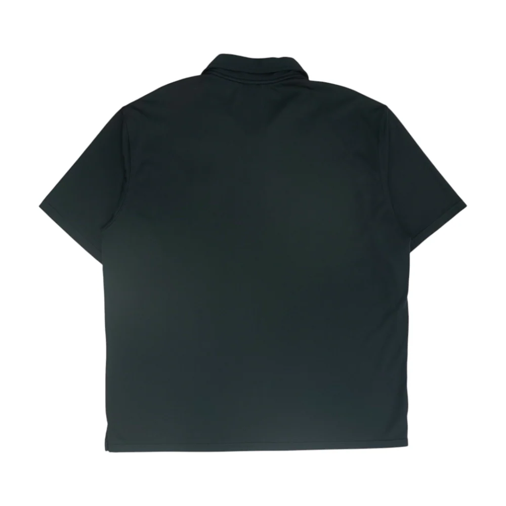 Black Solid Short Sleeve Polo - Image 2