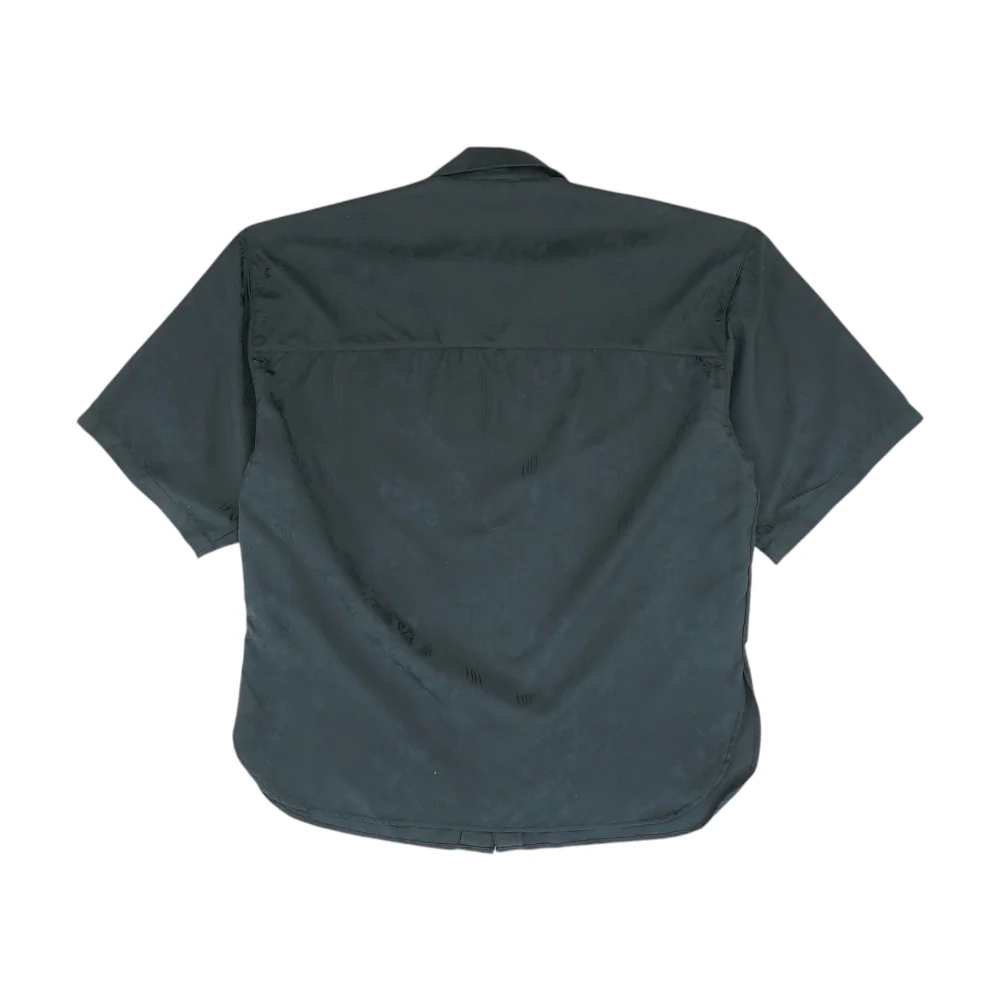 Black Print Short Sleeve Button Down - Image 2