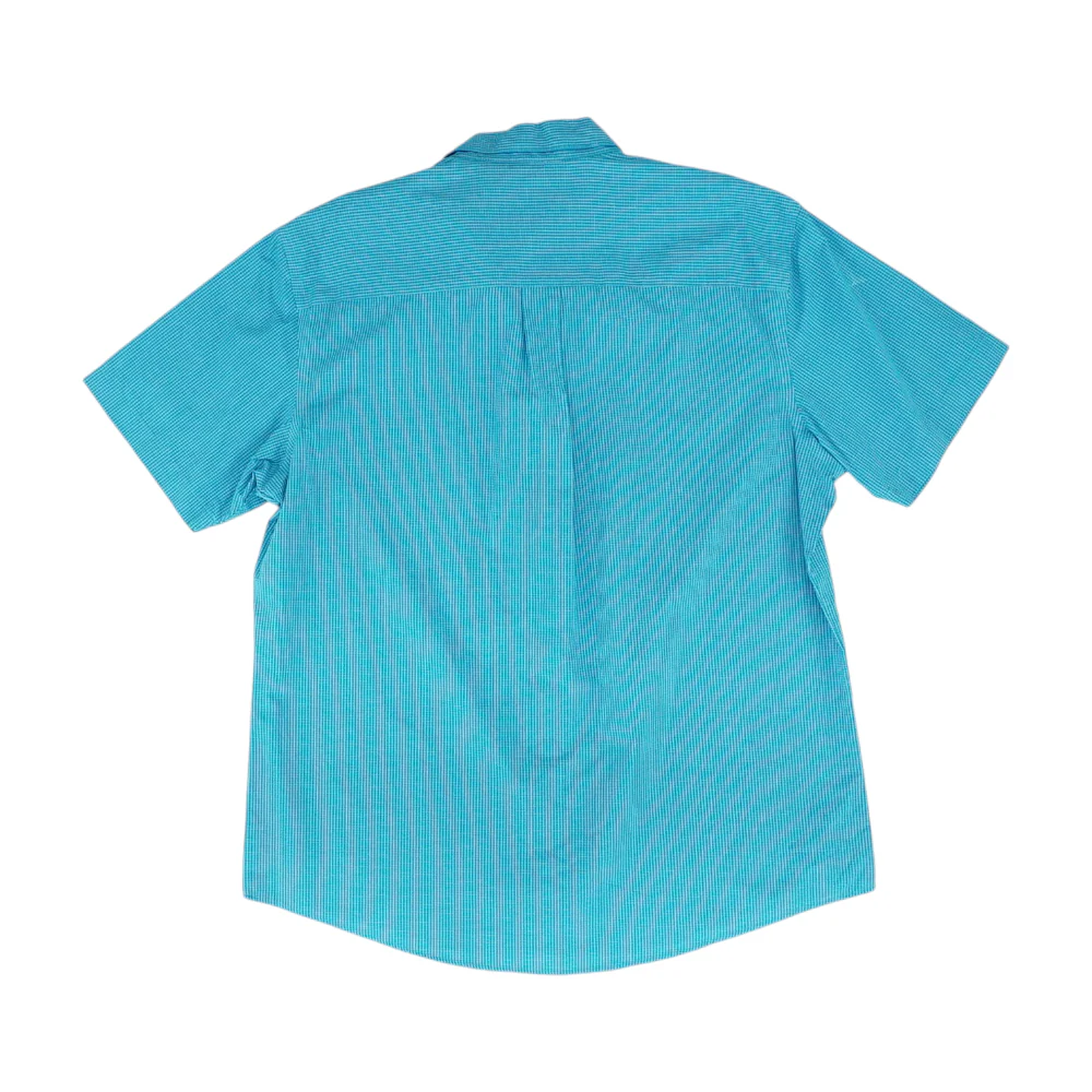 Blue Check Short Sleeve Button Down - Image 2