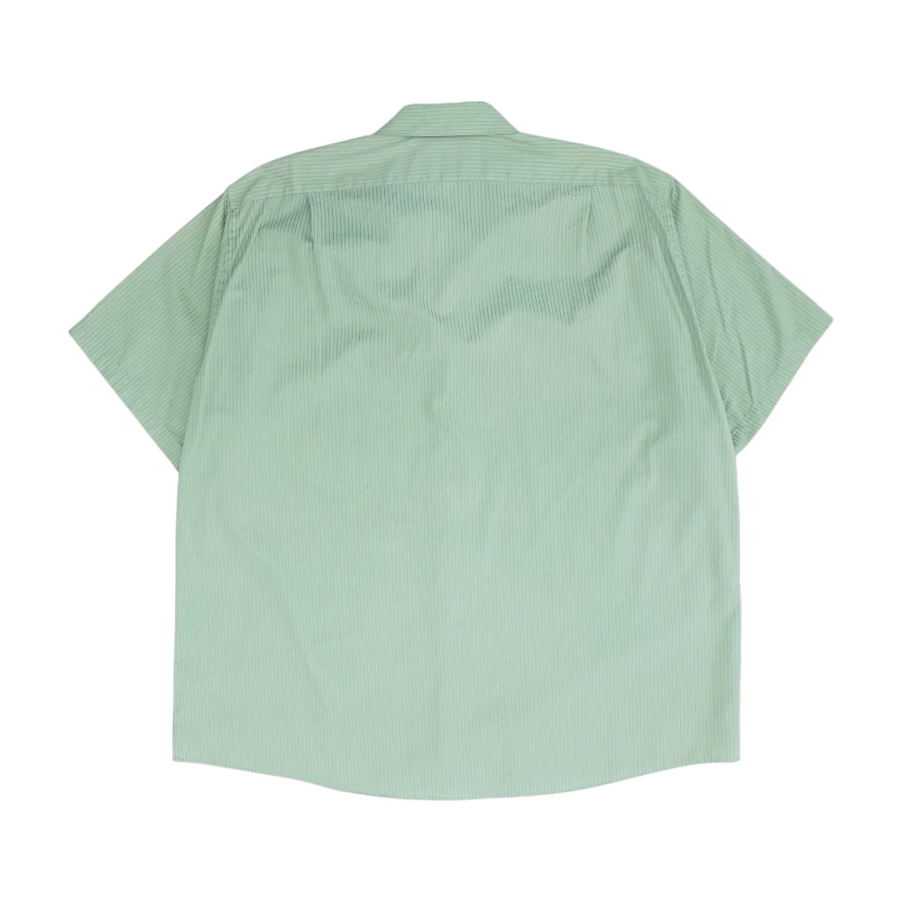 Green Striped Short Sleeve Button Down - Image 2