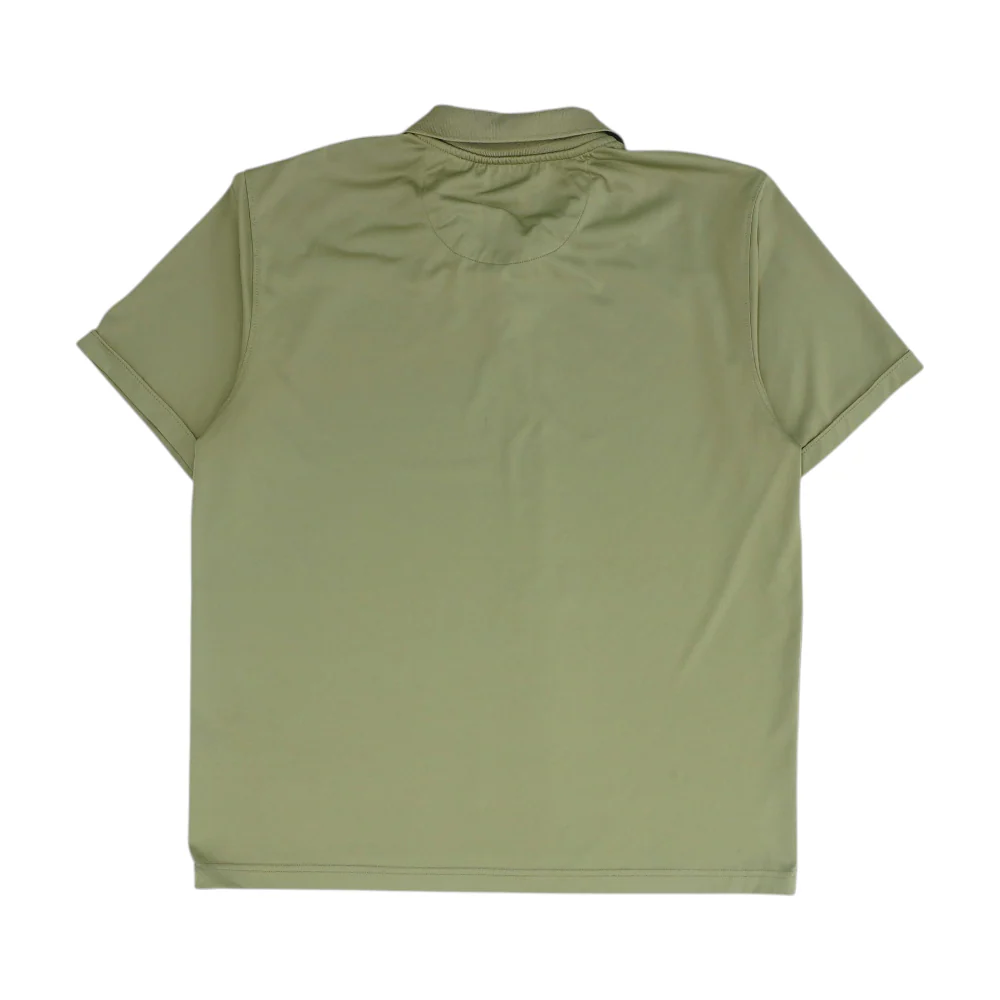 Green Solid Short Sleeve Polo - Image 2