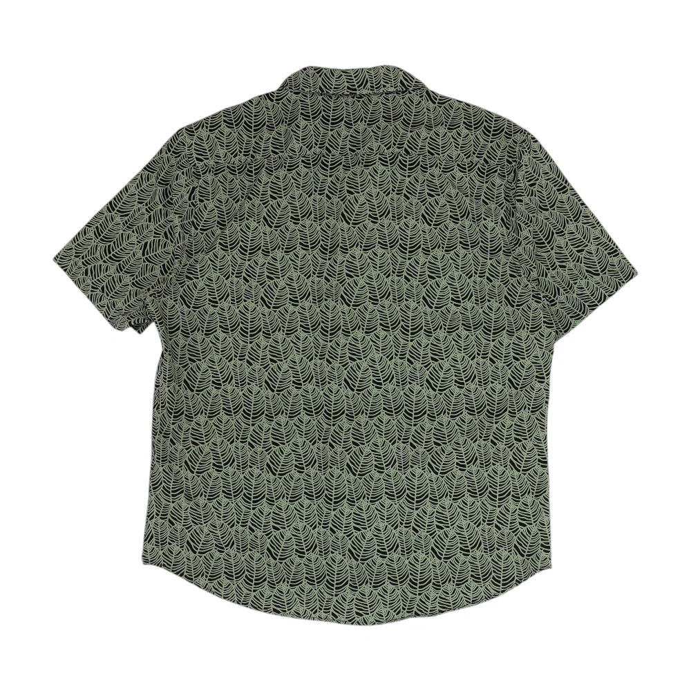 Green Print Short Sleeve Button Down - Image 2