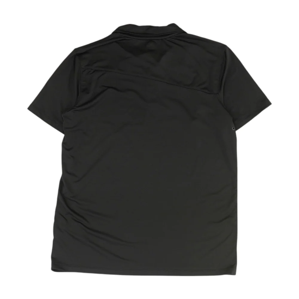 Black Solid Short Sleeve Polo - Image 2