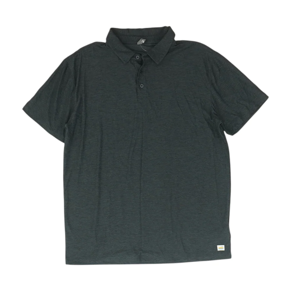 Charcoal Solid Short Sleeve Polo