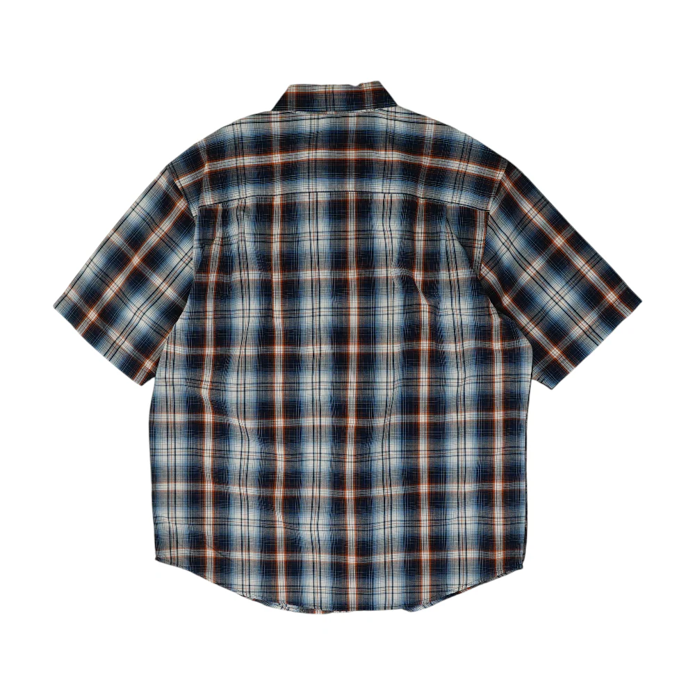 Blue Plaid Short Sleeve Button Down - Image 2