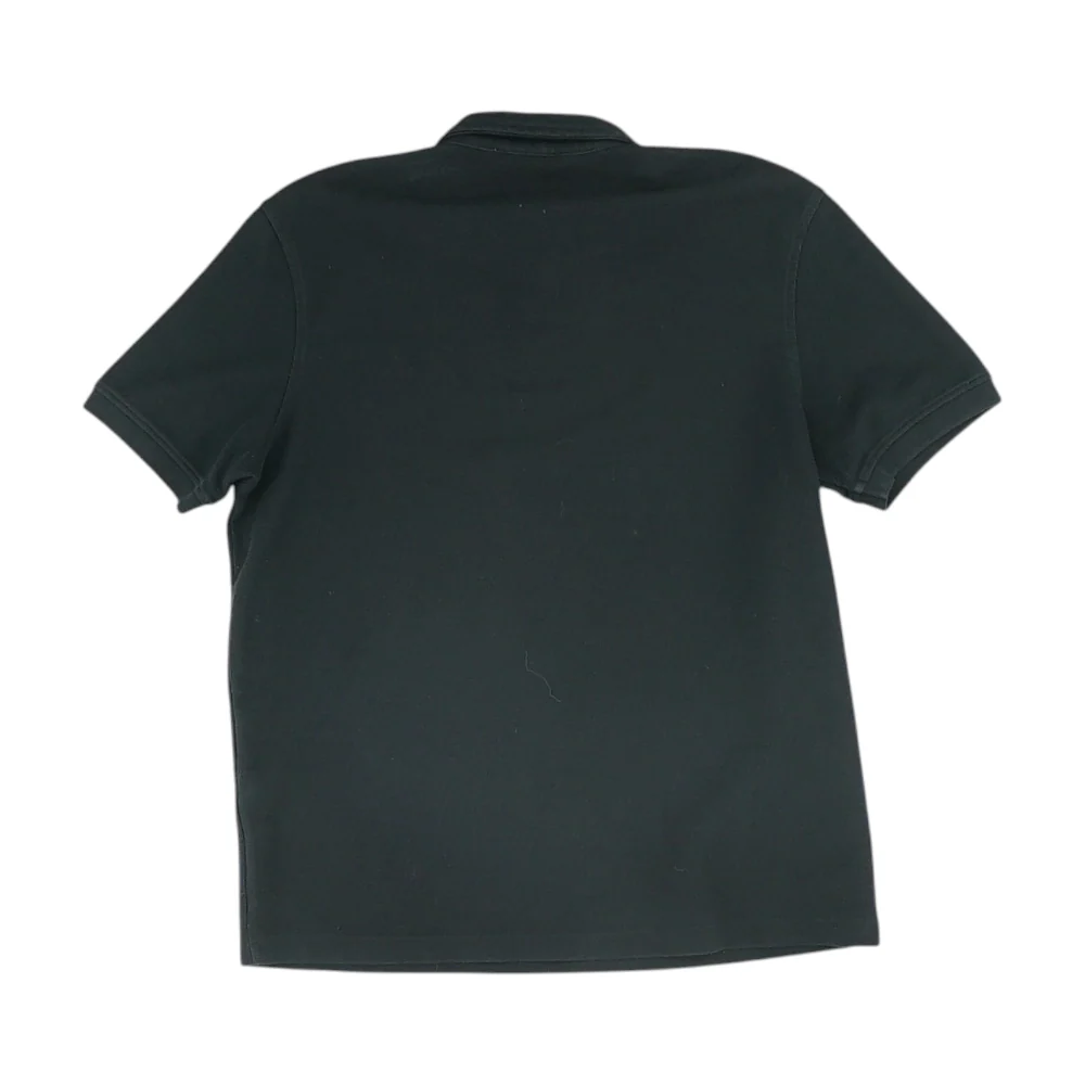 Black Solid Short Sleeve Polo - Image 2
