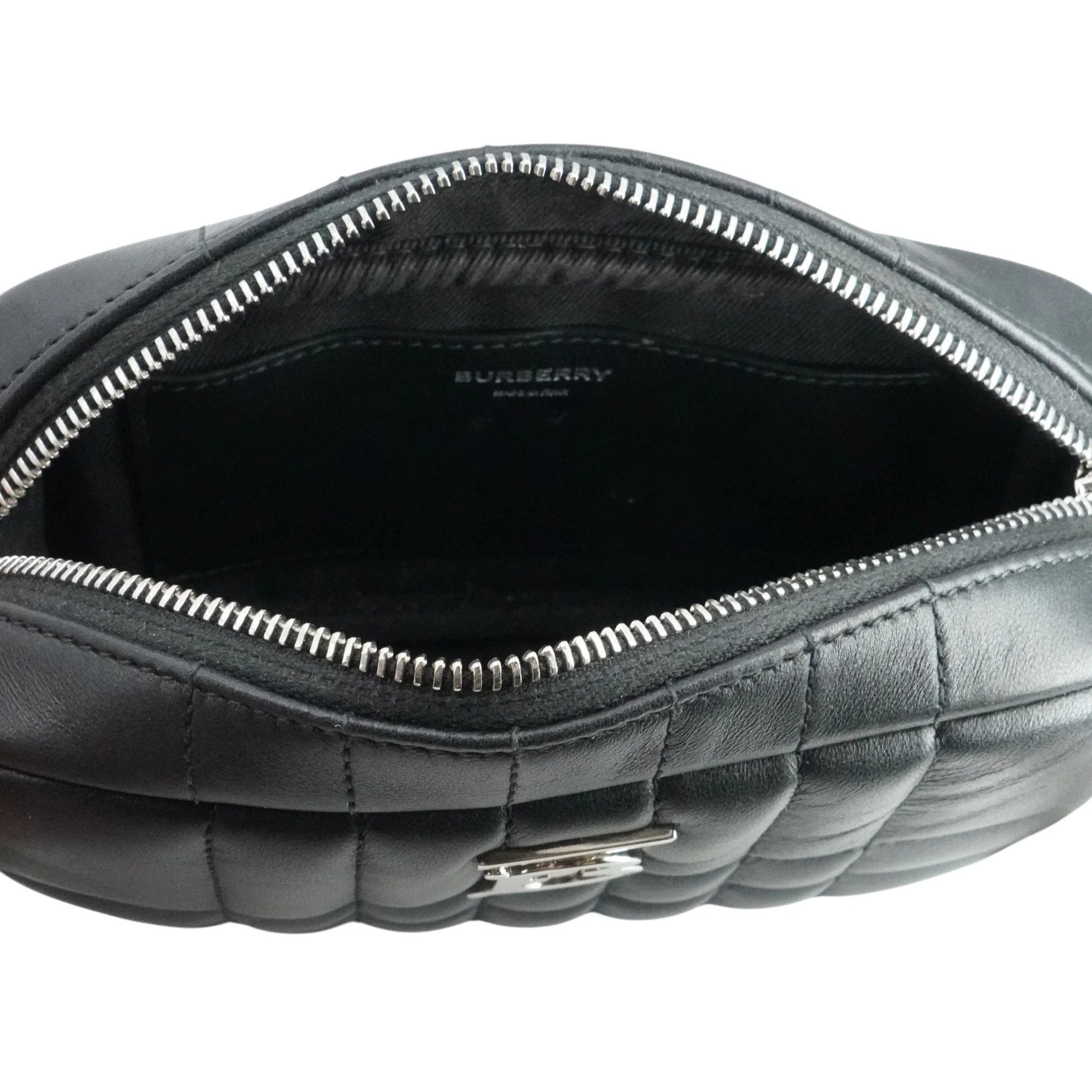 Black Quilted Leather Mini Lola Camera Bag - Image 3