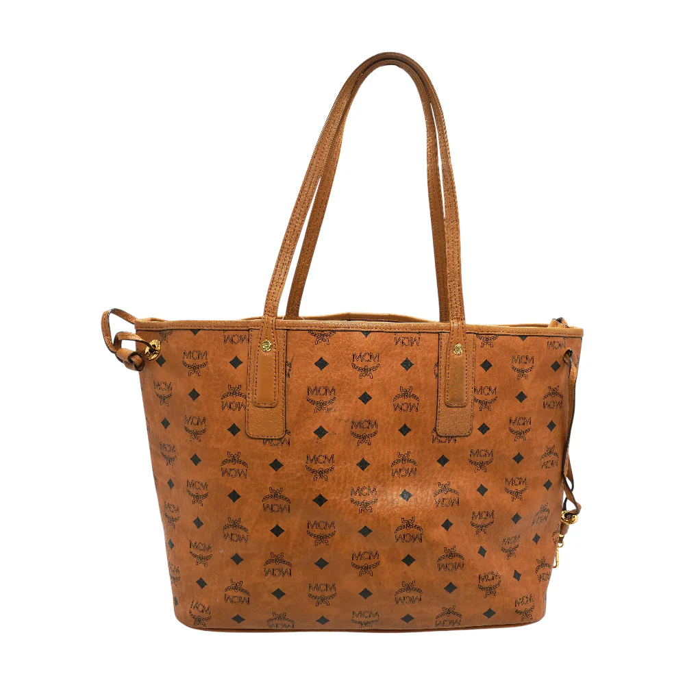 Cognac Reversible Liz Shopper in Visetos - Image 2