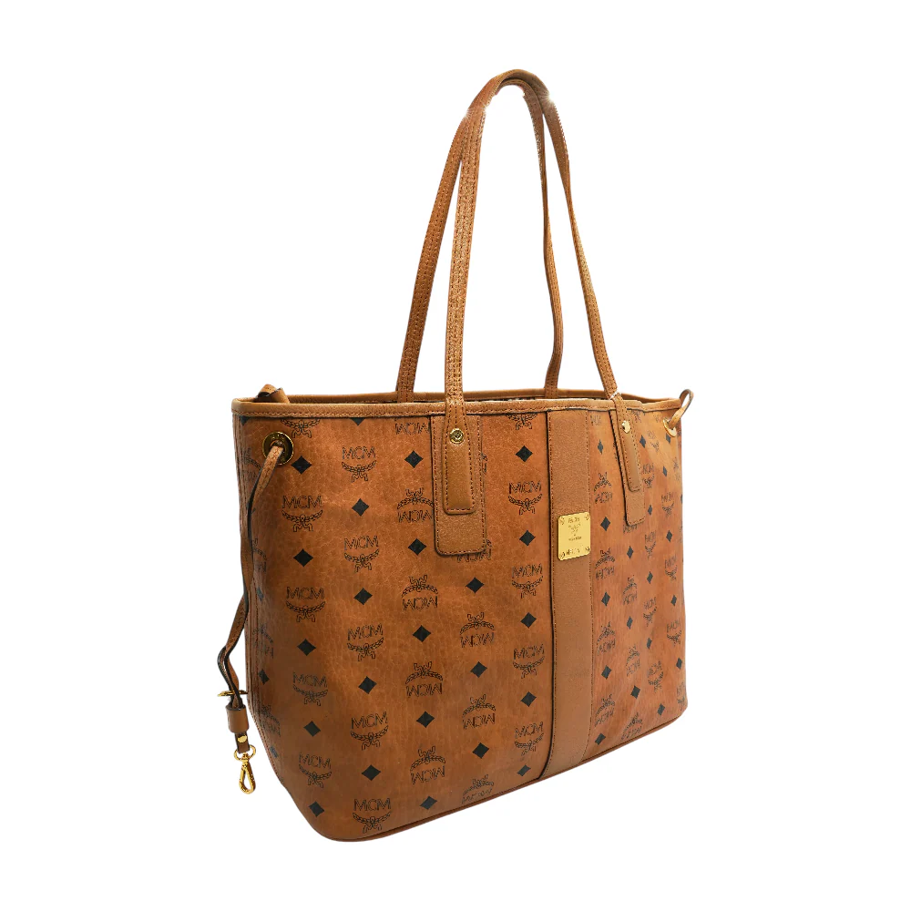 Cognac Reversible Liz Shopper in Visetos - Image 3